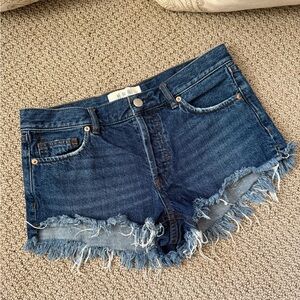 We The Free Woman’s Denim Jean Shorts Button Fly Daisy Dukes